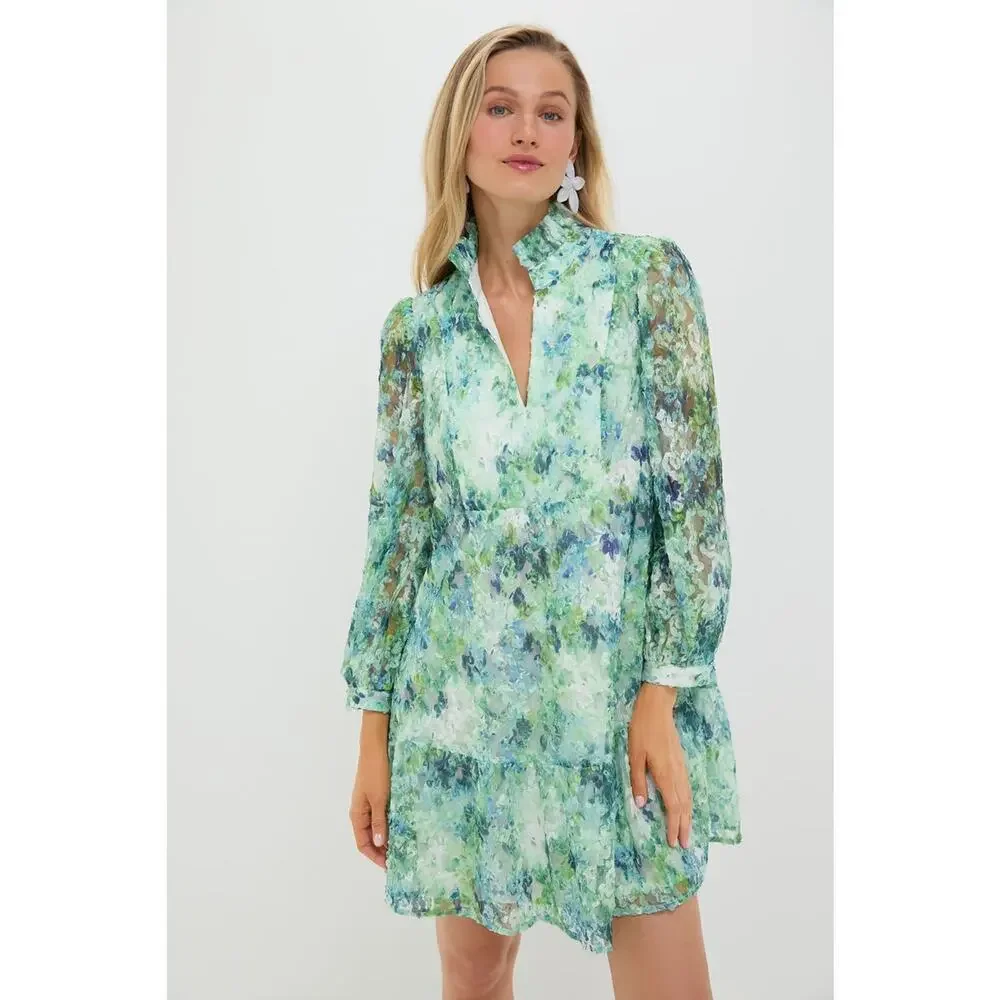 TUCKERNUCK Water Lilies Organza Palmerston Dress Size XS NWT Retail $228